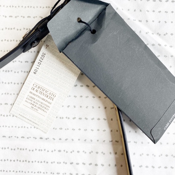 {Armani Collezioni} leather belt - Picture 5 of 8